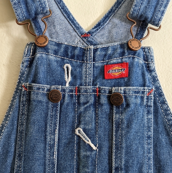 Dickies | Kids | Patched Denim Overalls - Picture 3 of 12